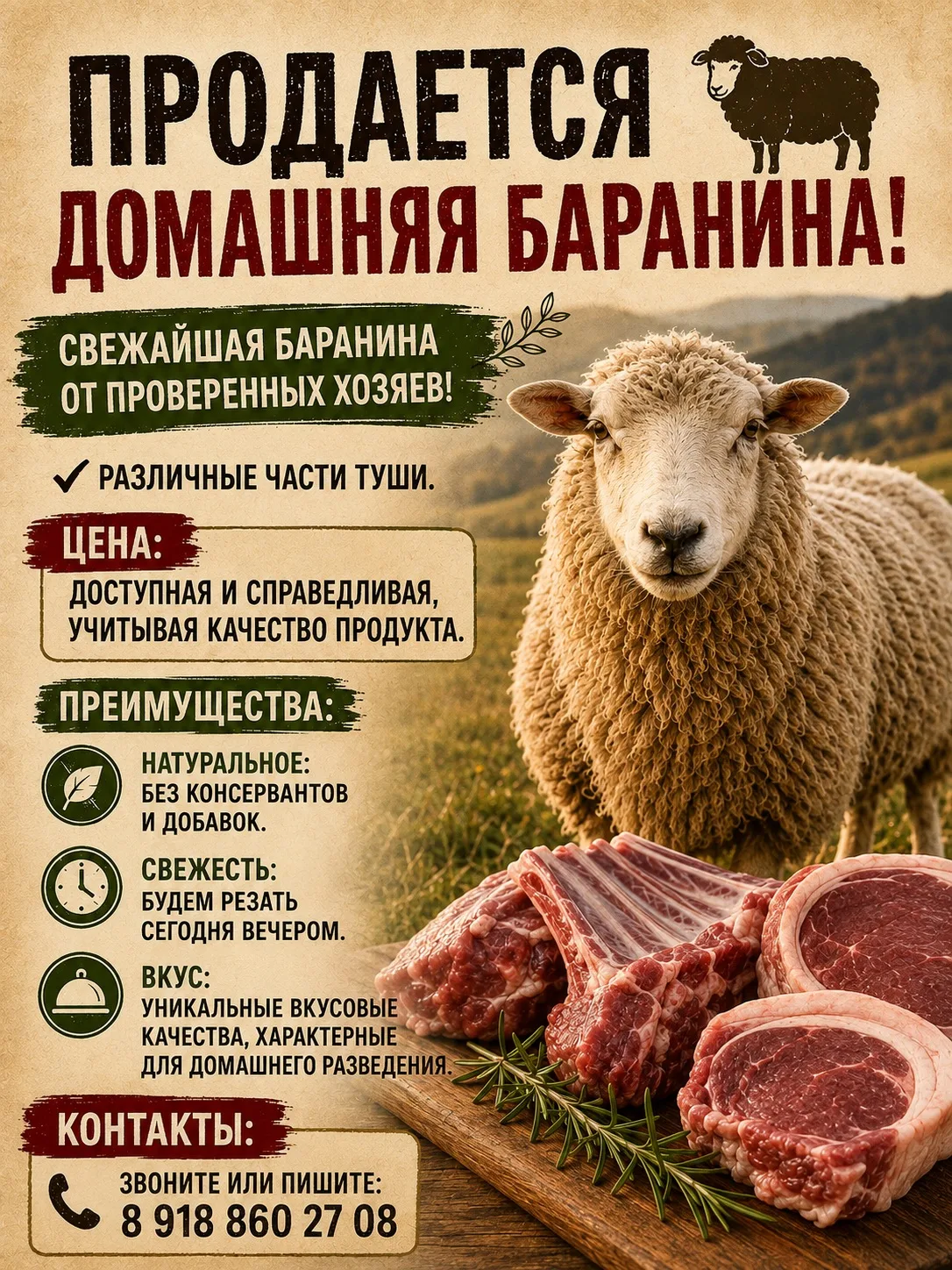 📞 Звоните или пишите: 89188602708