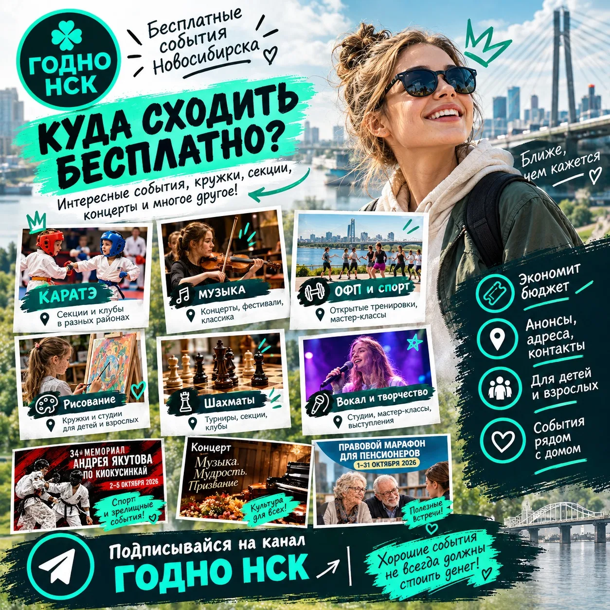 🎪 ГОДНО НСК — бесплатные события Новосибирска