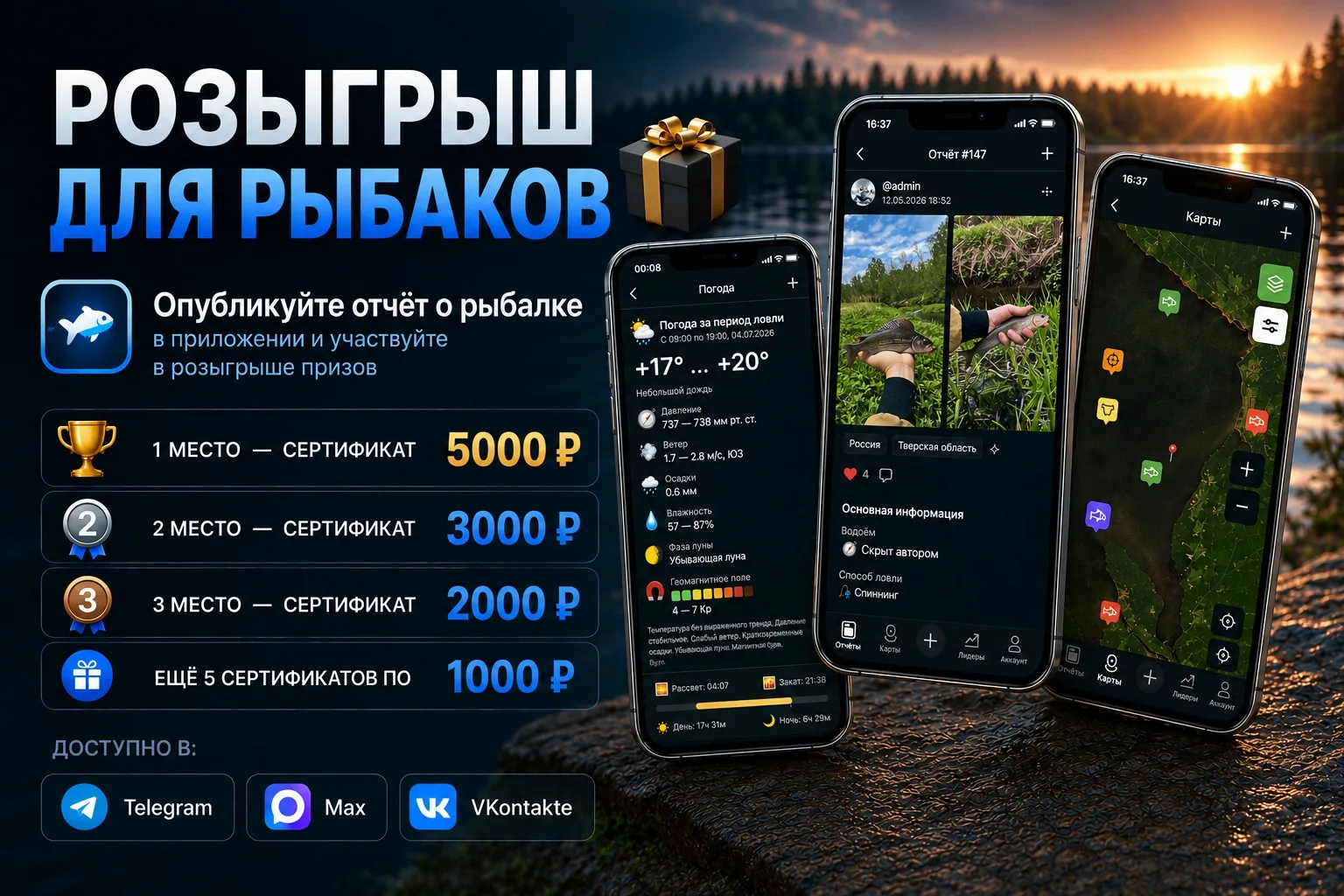 🎣 Новый розыгрыш для рыбаков (сентябрь, 7-й сезон)