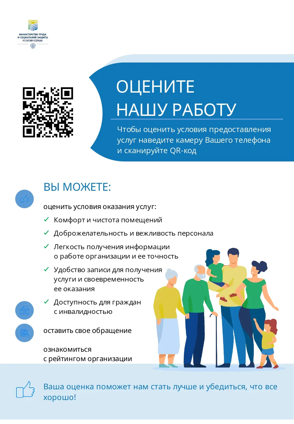 Уважаемые родители. 
Большая просьба оценить качество и условия предоставления услуг нашего детского