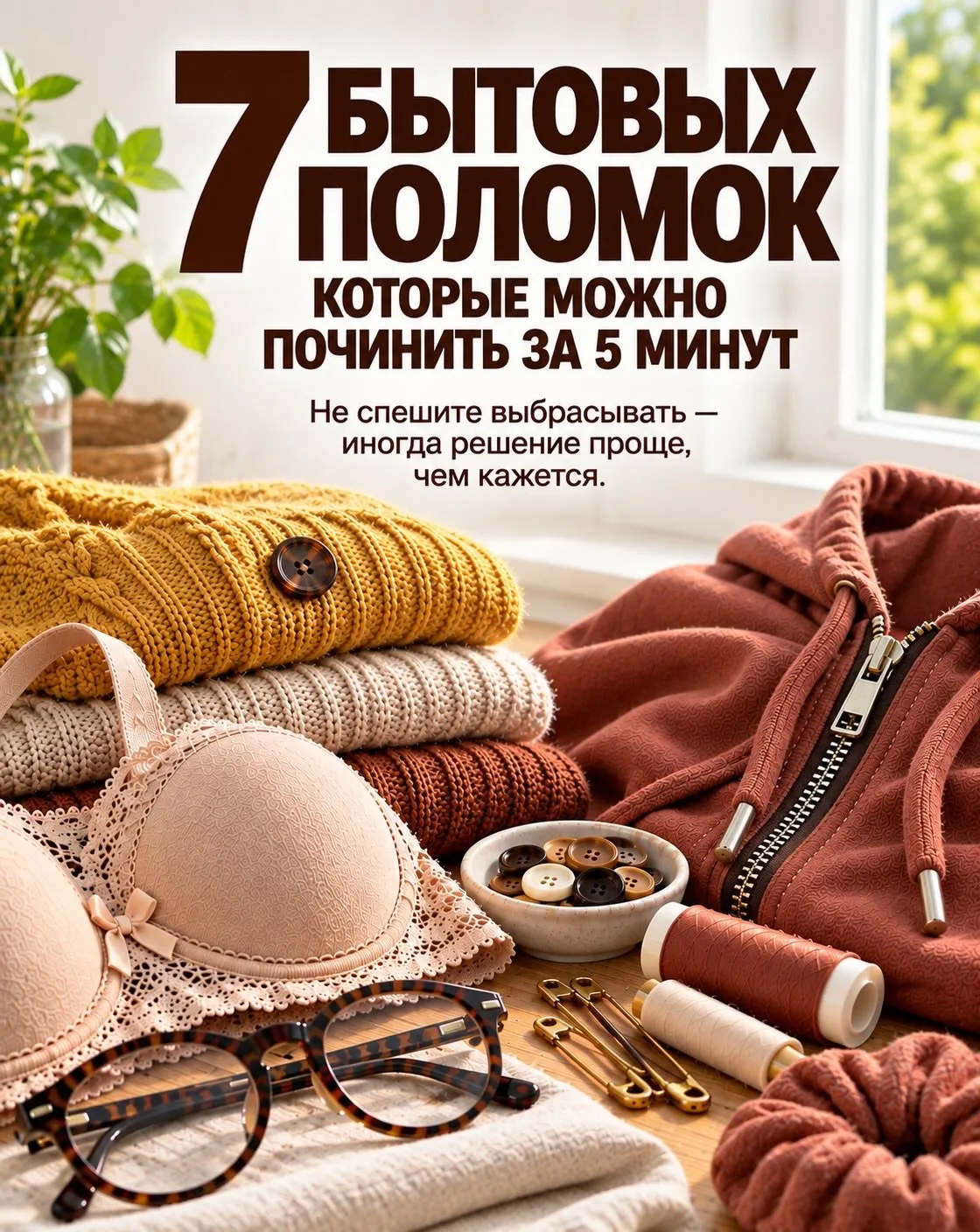 ⛓️‍💥7 бытовых поломок, которые можно починить за 5 минут