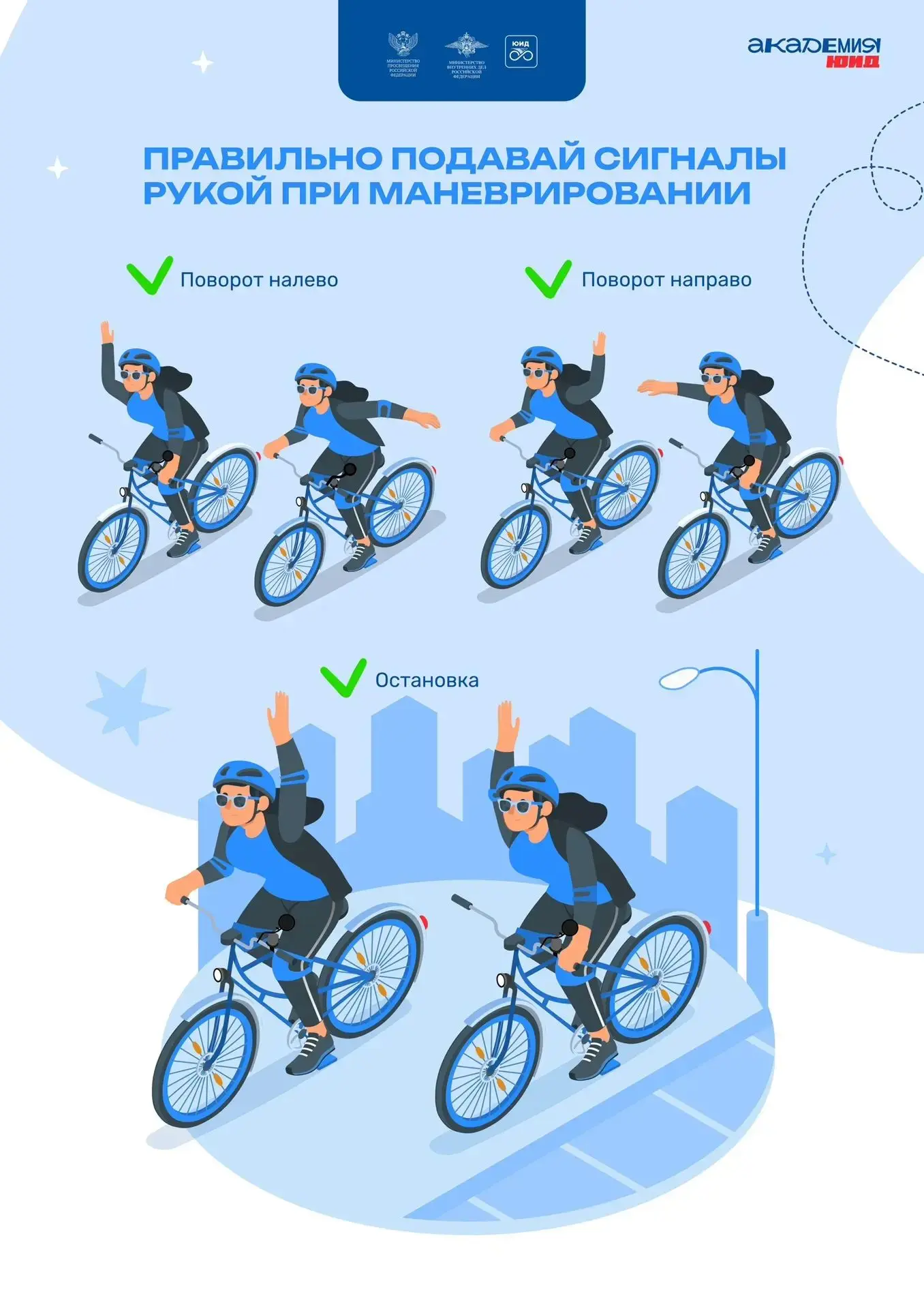 🚦🚲 Как велосипедисту рассказать другим участникам движения о своих намерениях поверну...