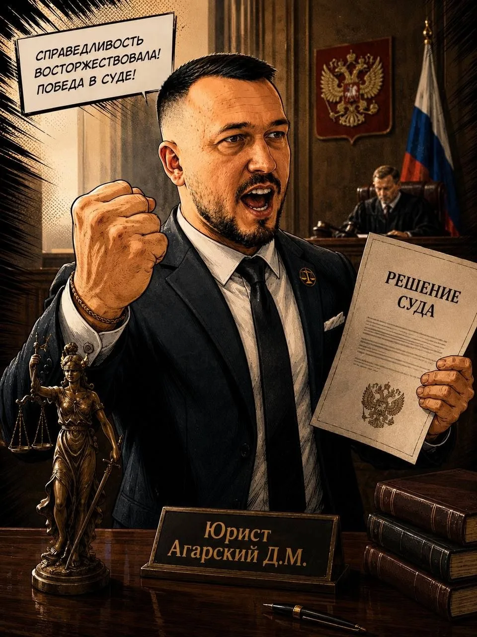 Друзья, всем привет! 👋

Делюсь радостной новостью.

Спор сам по себе был сложным.

Судебные тяжбы д