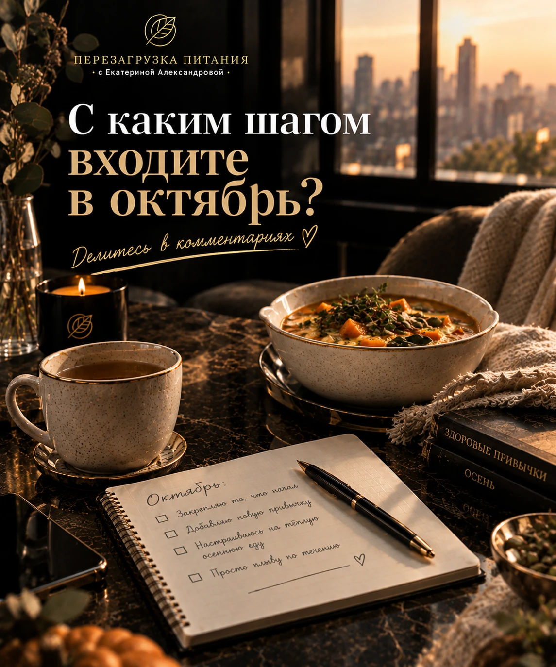 С каким шагом входите в октябрь?