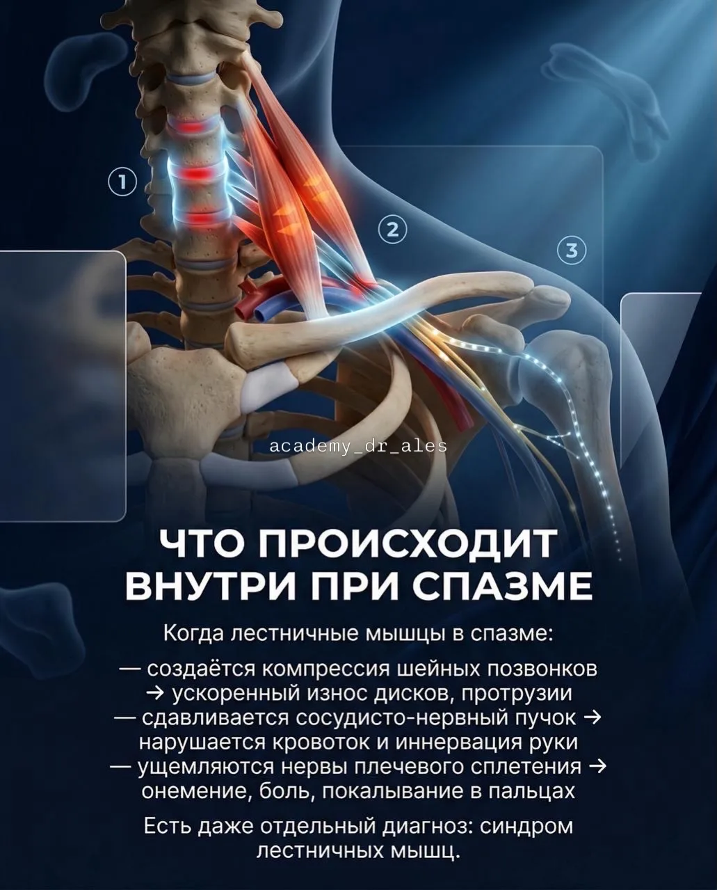 ⚡️Болит шея, немеют руки — а по обследованиям «все в норме»? Скорее всего, проблема не в позвоночник