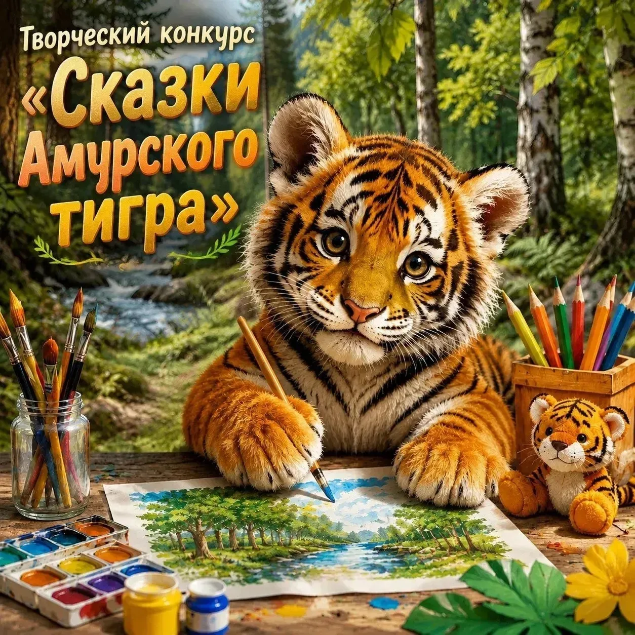 🐯Жителей Хабаровского района приглашают принять участие в конкурсе, посвященном символу дальневосто
