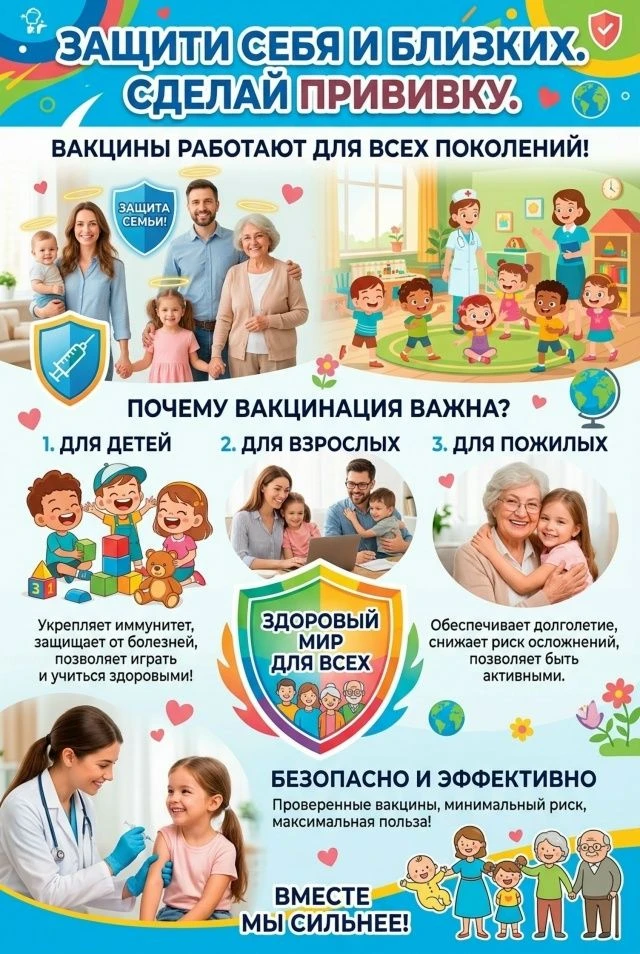 ЗАЩИТИ СЕБЯ И БЛИЗКИХ. СДЕЛАЙ ПРИВИВКУ!