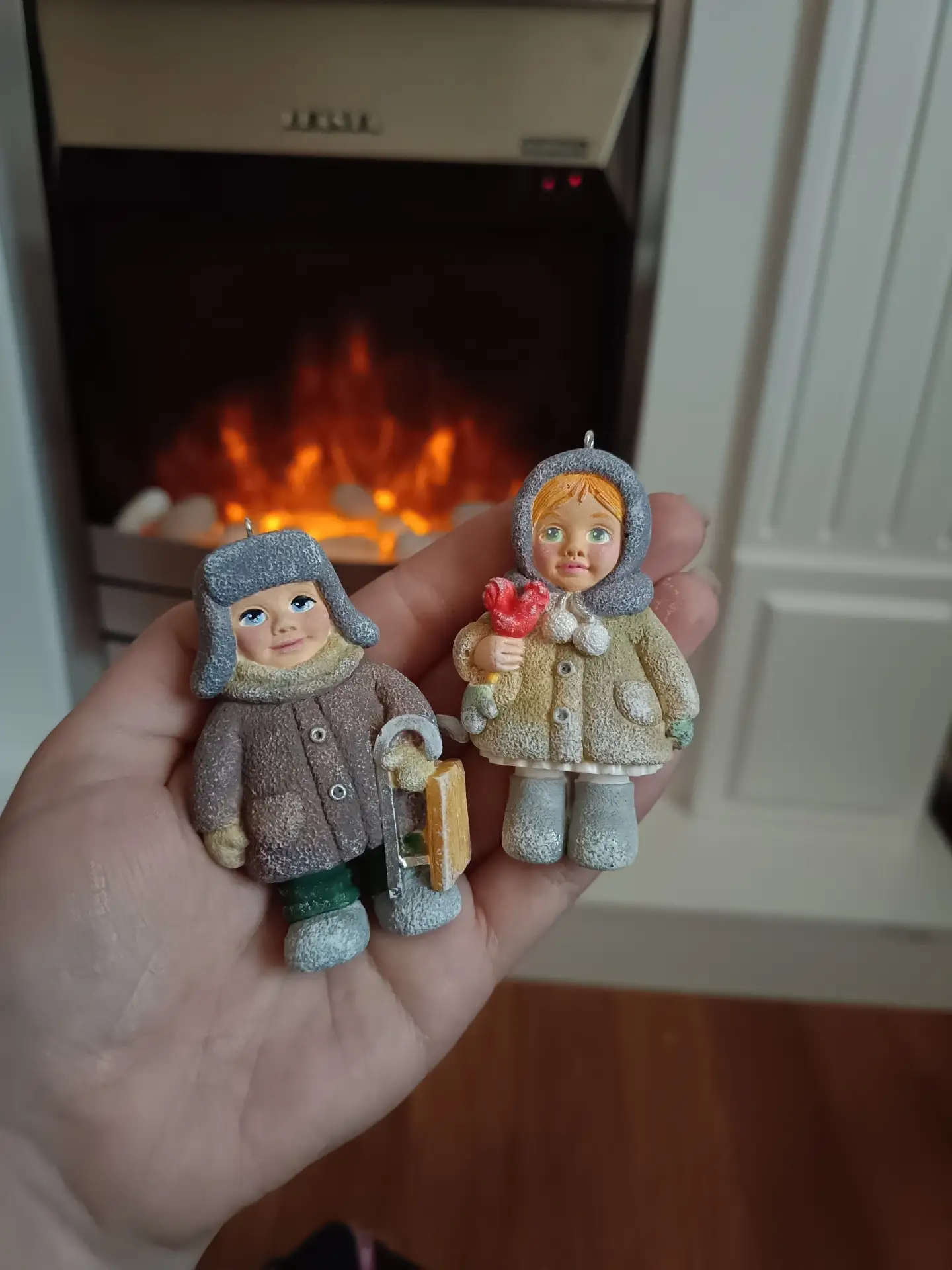 Мои ёлочные игрушки! Выполнены из гипса. Участвую в конкурсе "Черепашка"