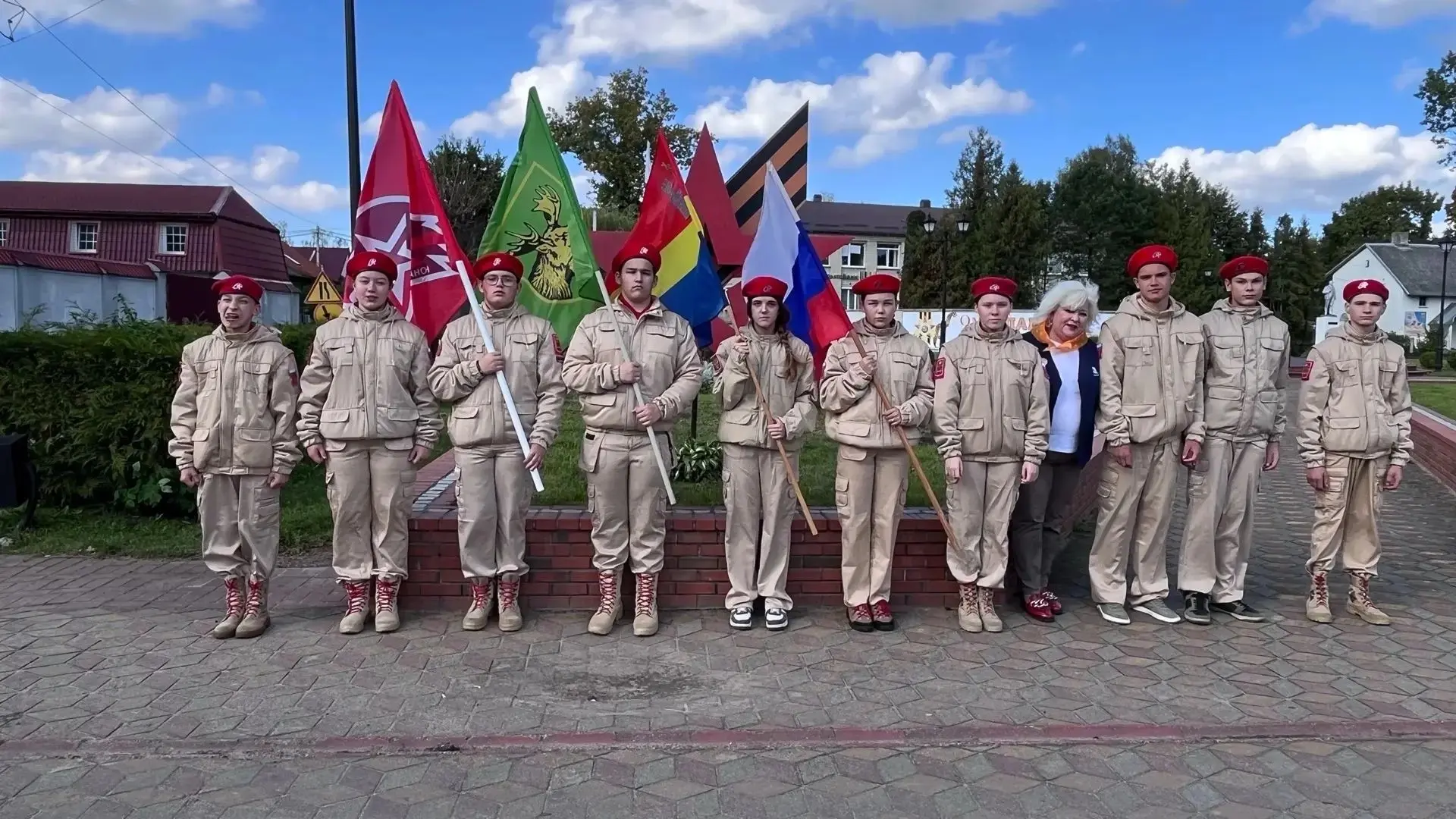 🎖️Юнармейский отряд имени Павла Крылатых Славской школы заступил на Пост №1