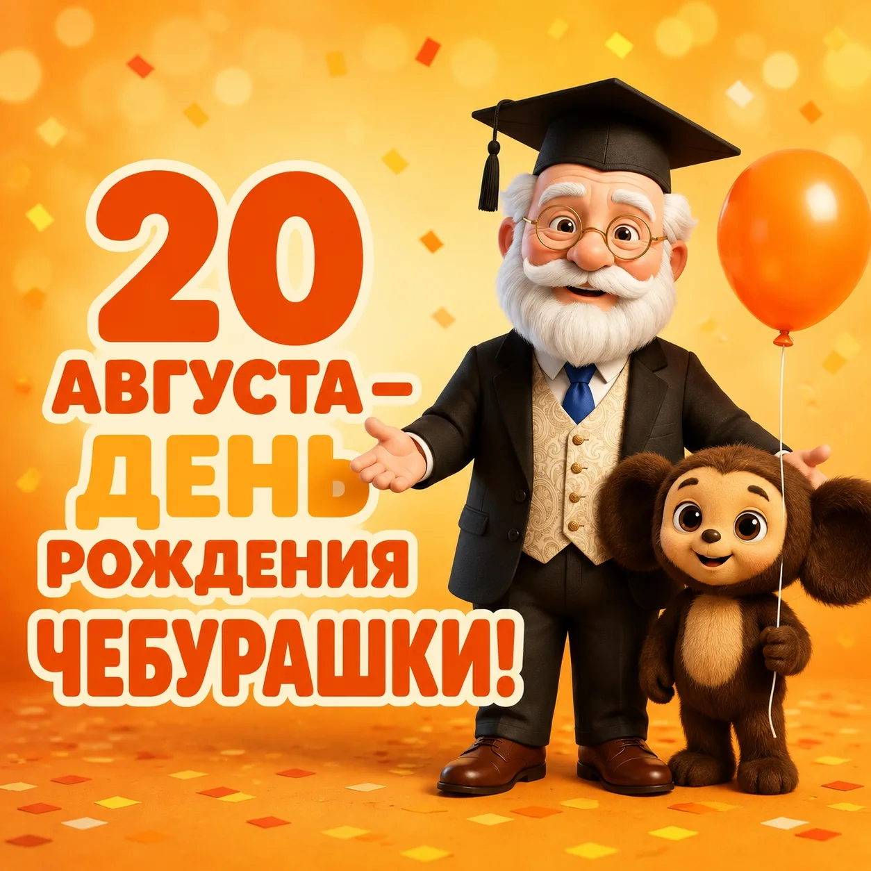 "Я был ничей и вдруг стал ваш!"....ЧЕБУРАШКЕ - 60! 🎂