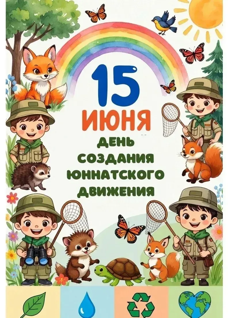 В рамках акции "Экологический марафон" 15 июня отмечается " День Юннатского движения".
Дети подготов
