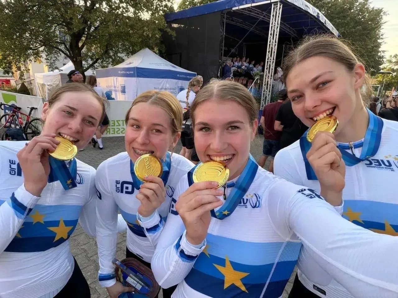 🔹 Петербуржцы успешно стартовали на первенстве Европы по велоспорту на треке среди юни...