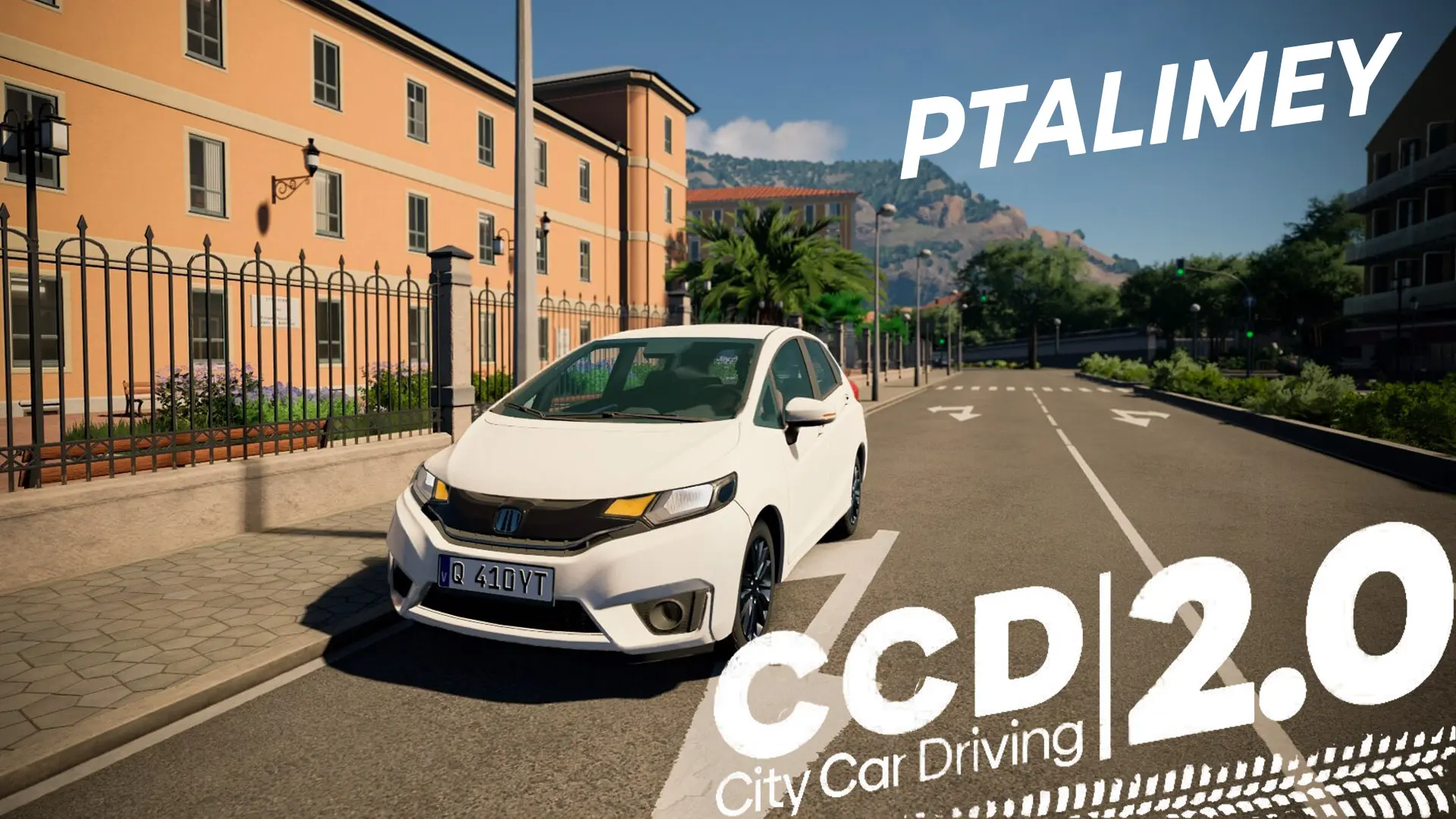 Песочница - первое знакомство. Стрим на руле Logitech G923🚦 CITY CAR DRIVING 2.0🚕 htt...