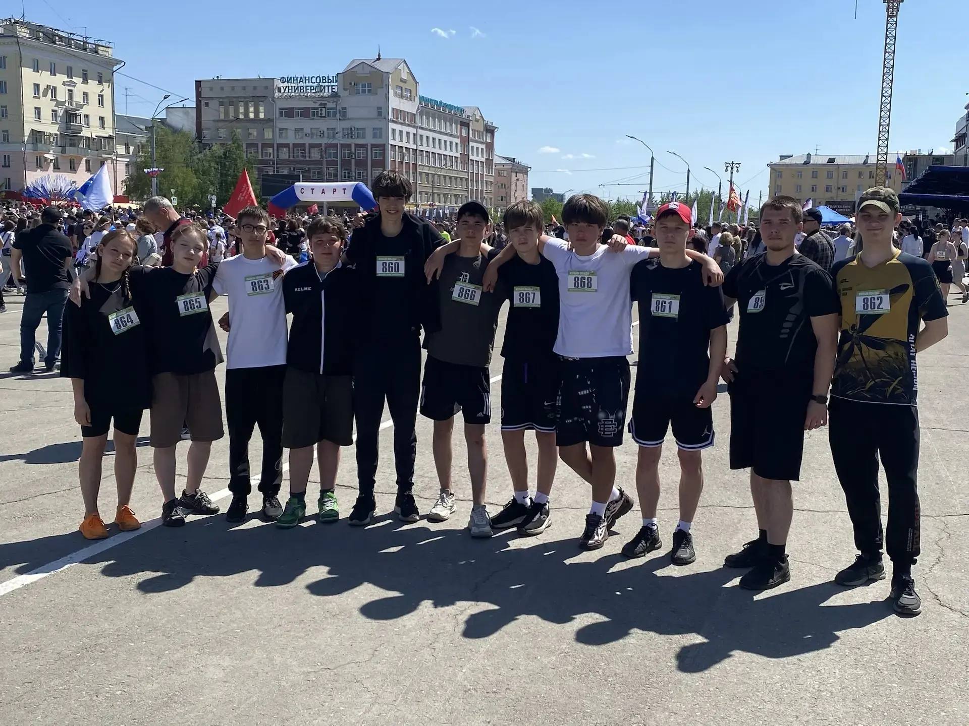 🏃🎗️ «Кольцо Победы»: память в движении  9 мая 2026 года учащиеся МБОУ «Гимназия № 79» приняли участи