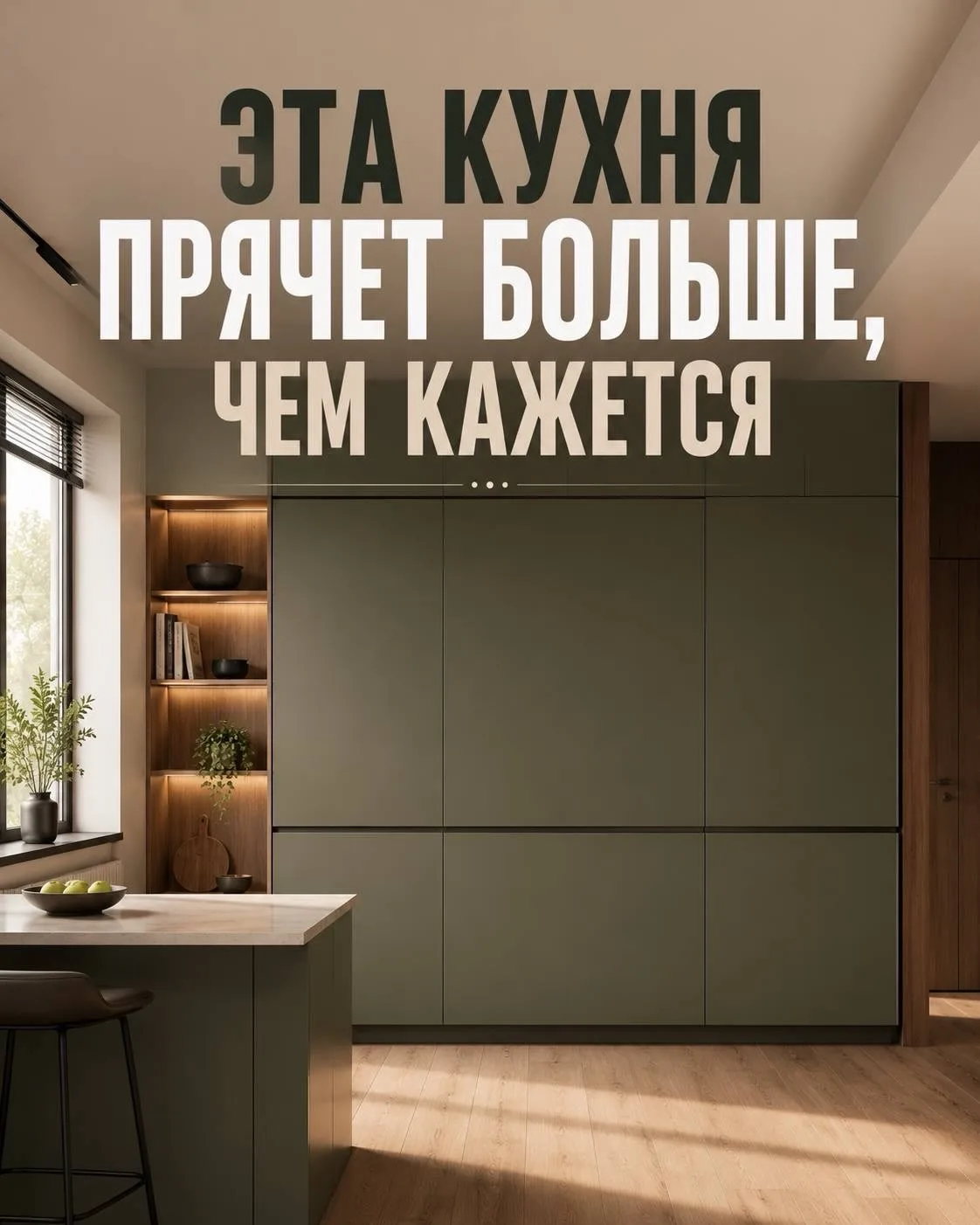 🚪 Эта кухня-трансформер прячет больше, чем кажется 👀