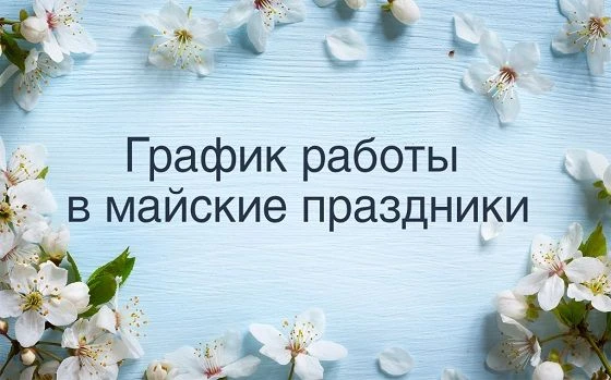 Сообщаем график работы в праздничные дни.