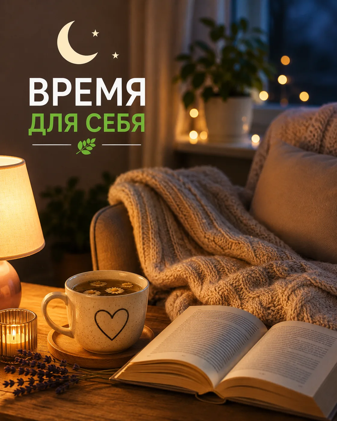 🌙 3 маленькие привычки для спокойного вечера
