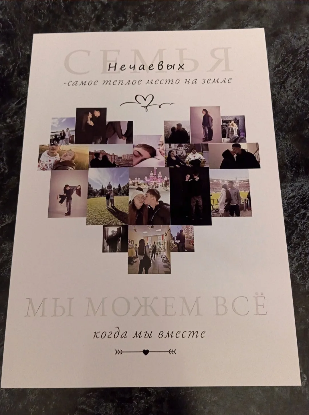 💥Семейные постеры в рамке.