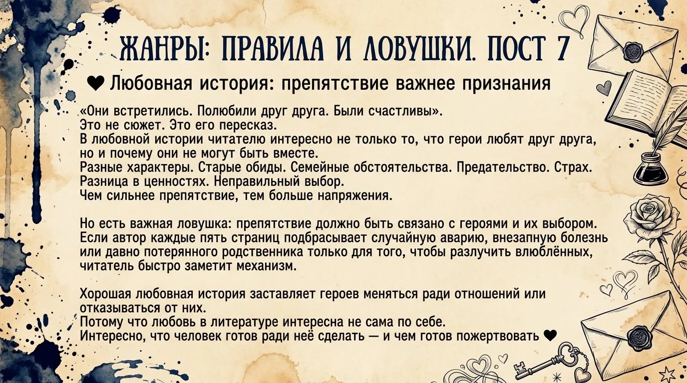 Жанры: правила и ловушки. Пост 7
