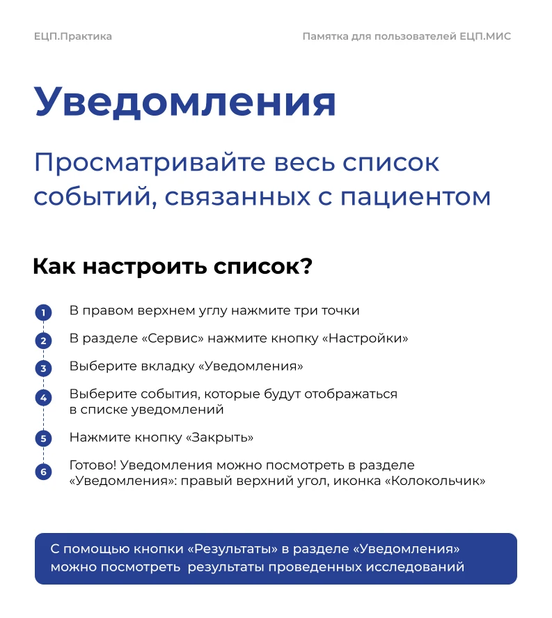 📚 ЕЦП.Практика: настройка уведомлений в АРМ врача поликлиники и АРМ врача стационара