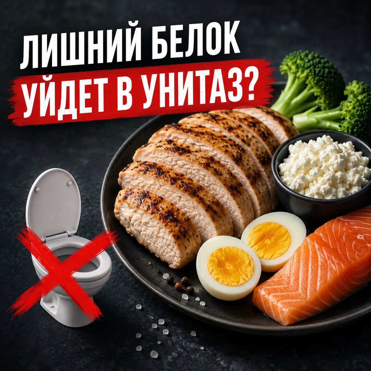 «Лишний белок уйдет в унитаз». Правда?