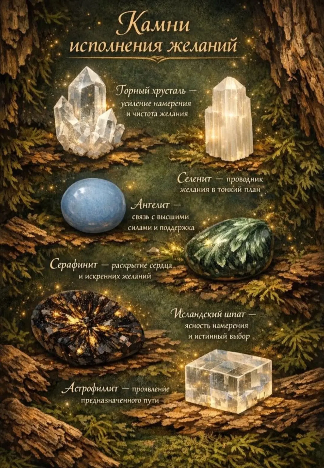 Камни для исполнения желаний 🪄