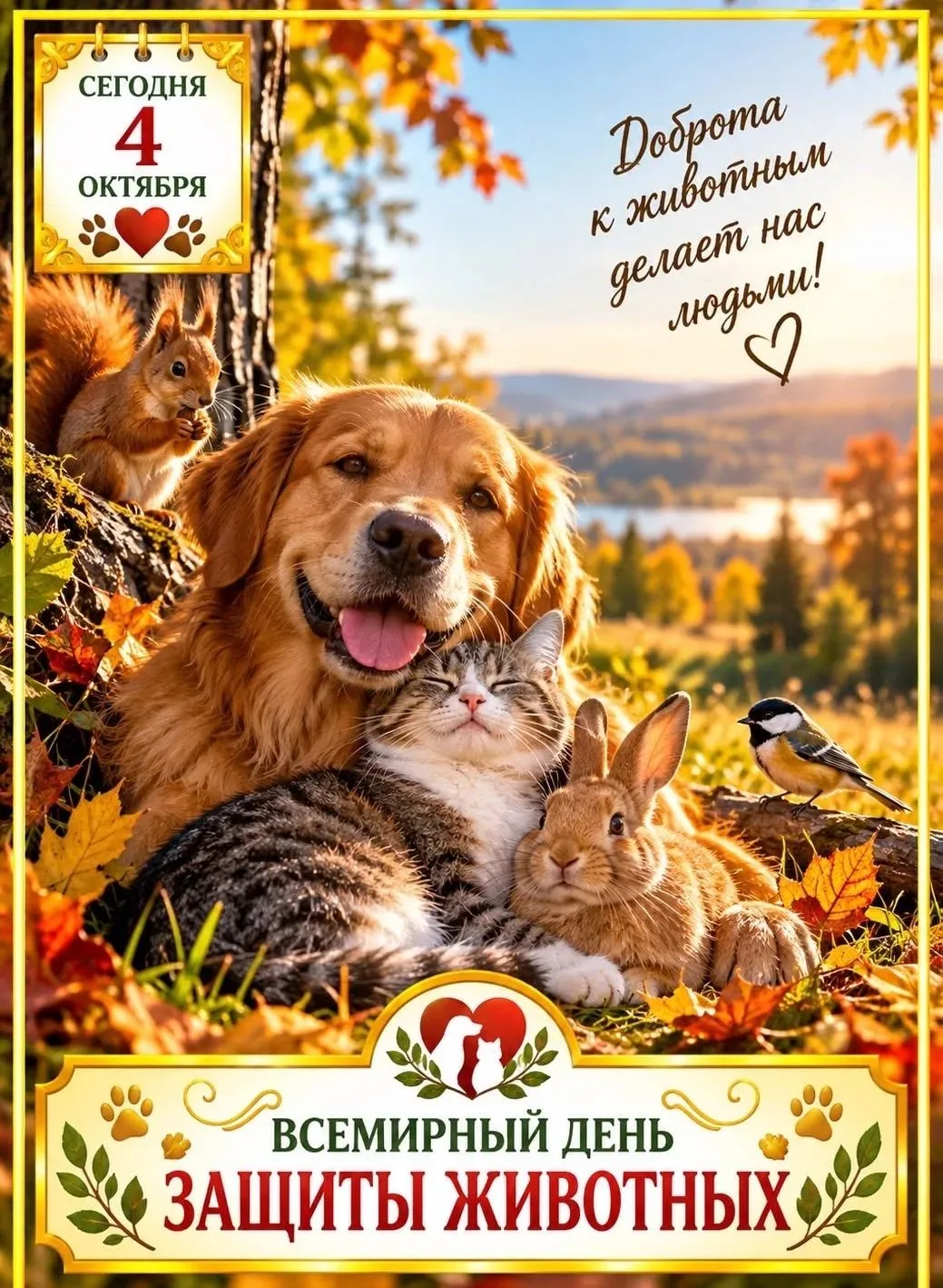 Всемирный день защиты животных 🐾🐈