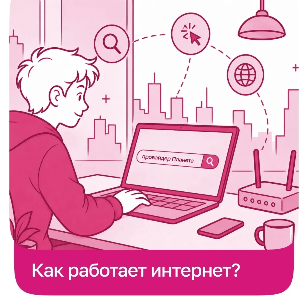 Что происходит после того, как ты отправляешь запрос или открываешь новую страницу в интернете? За с