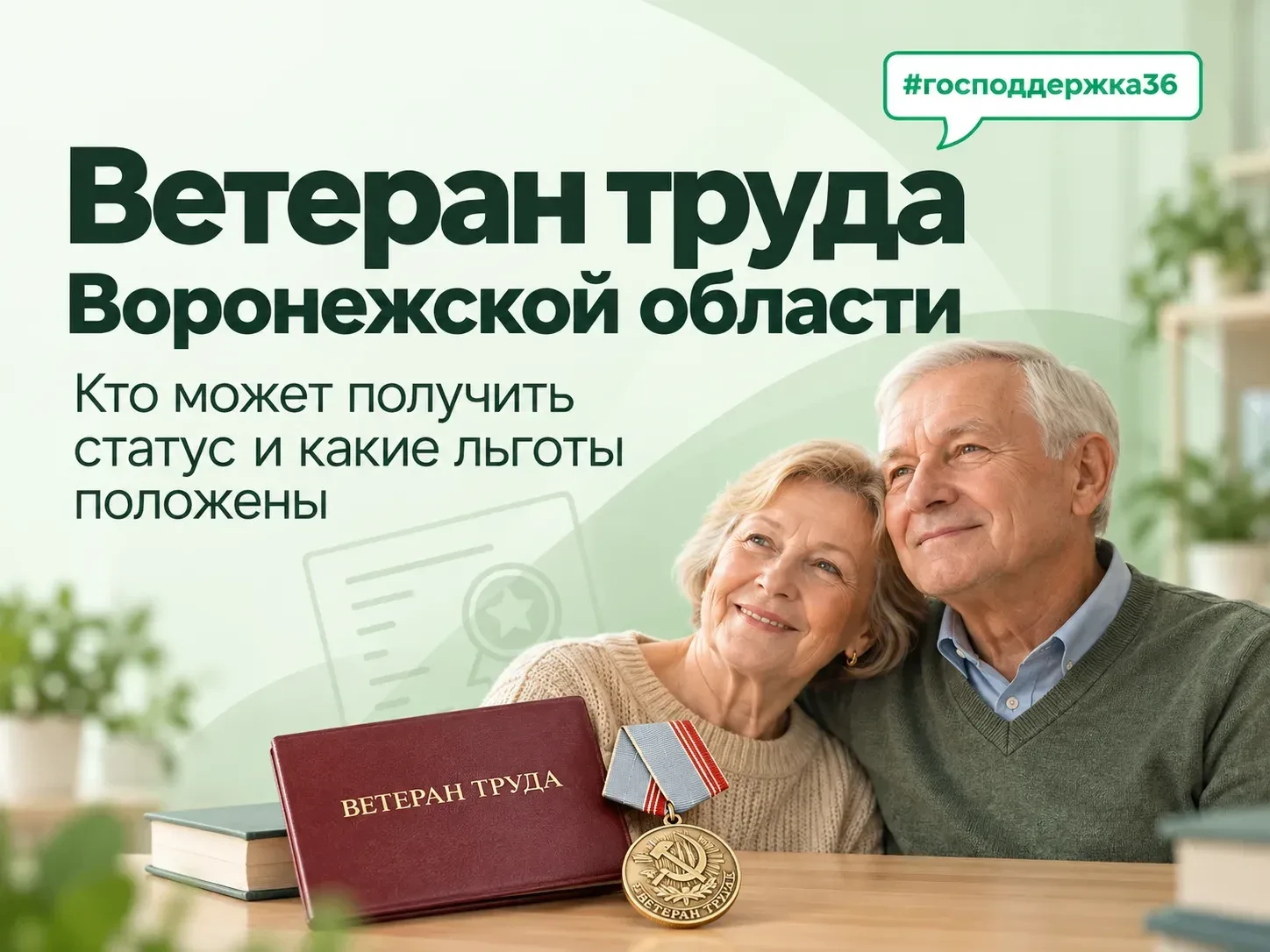 🏅Ветеран труда Воронежской области: кто может получить статус и какие льготы положены