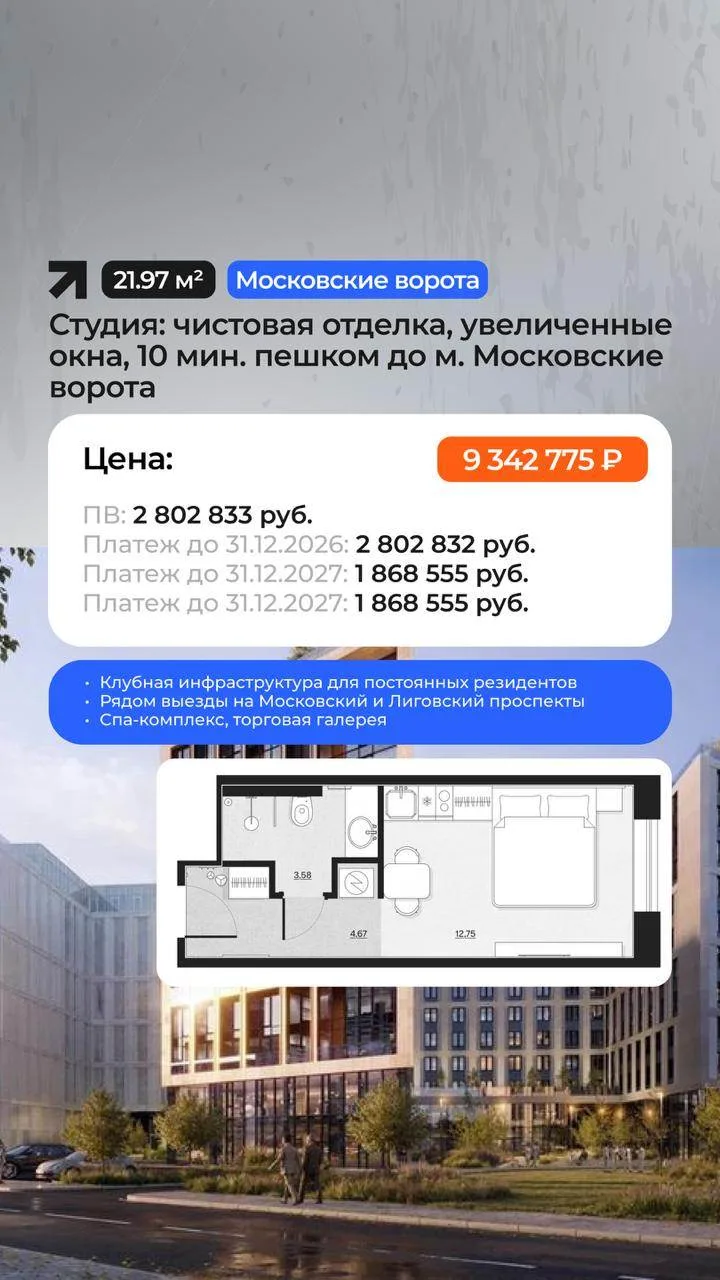 На фоне таких приятных новостей, предлагаю рассмотреть инвестиционные лоты и апартамент...