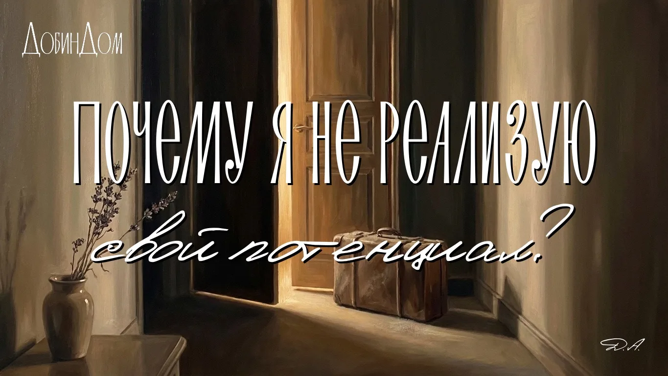 Почему я не реализую то, что во мне есть?

🌟 26 июня, пятница в 18:00 - открытая лекция в ДобинДоме