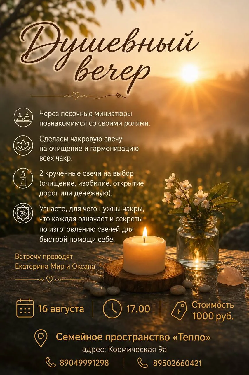 Приглашаем на уникальную встречу. Время идеальное для изменений в своей жизни👇
