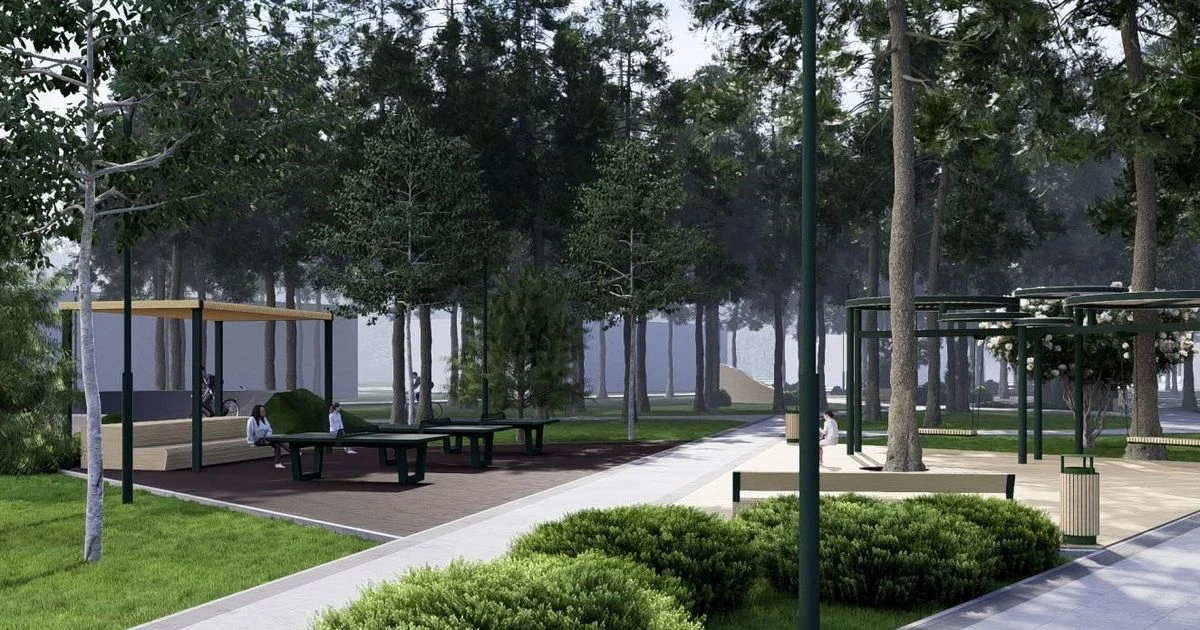 В Молодежном показали проект преображения трех зон отдыха 🌳