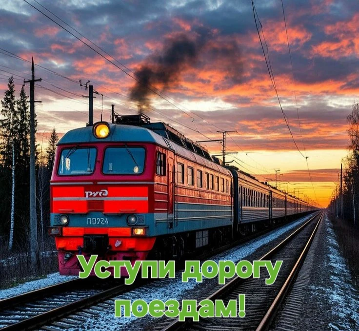 🚉 Участвуем в акции "Уступи дорогу поездам"