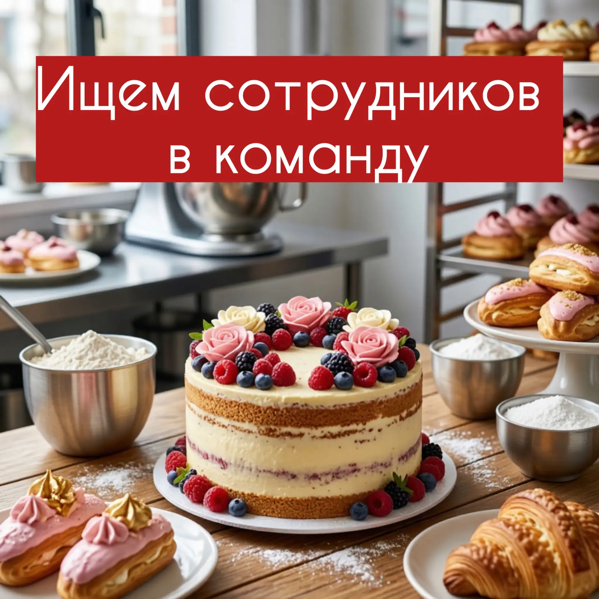 Компания в поиске сотрудников

👨‍🍳Бригадир/ пекарь / кондитер 

Обязанности:

- организация и конт