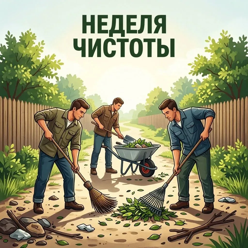📣  Напоминаем о «Неделе наведения порядка» в селе Нижний Цасучей! 📣 Дорогие соседи и жители! 🤗 С 