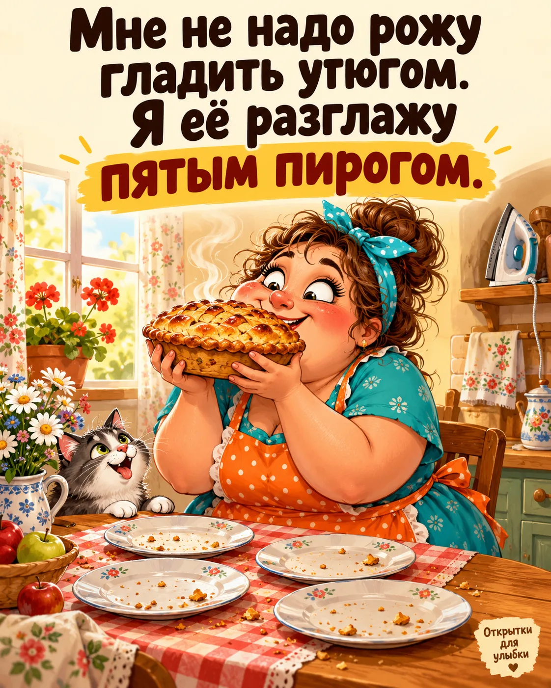 🥧 Каждый кусочек пирога добавляет лицу мягкости, а жизни радости!