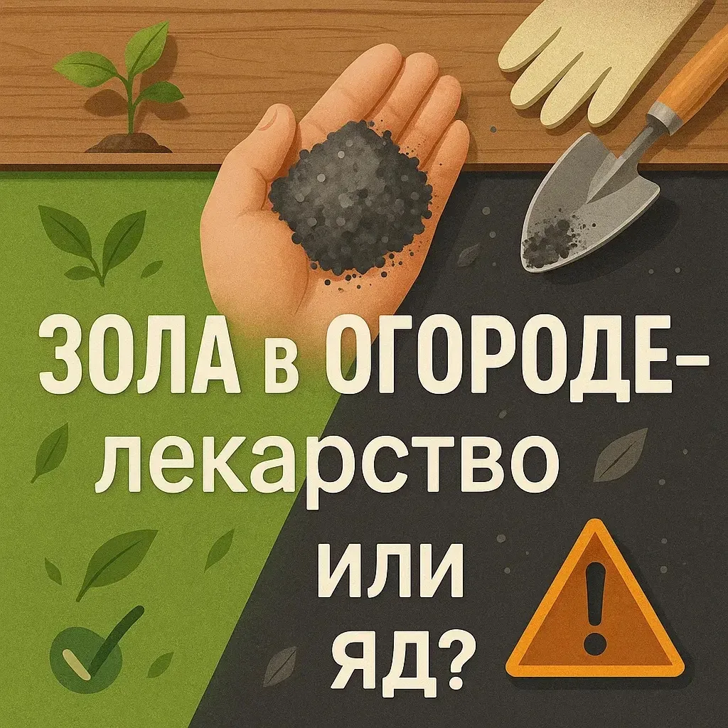 🌿 Зола в огороде — лекарство или яд?