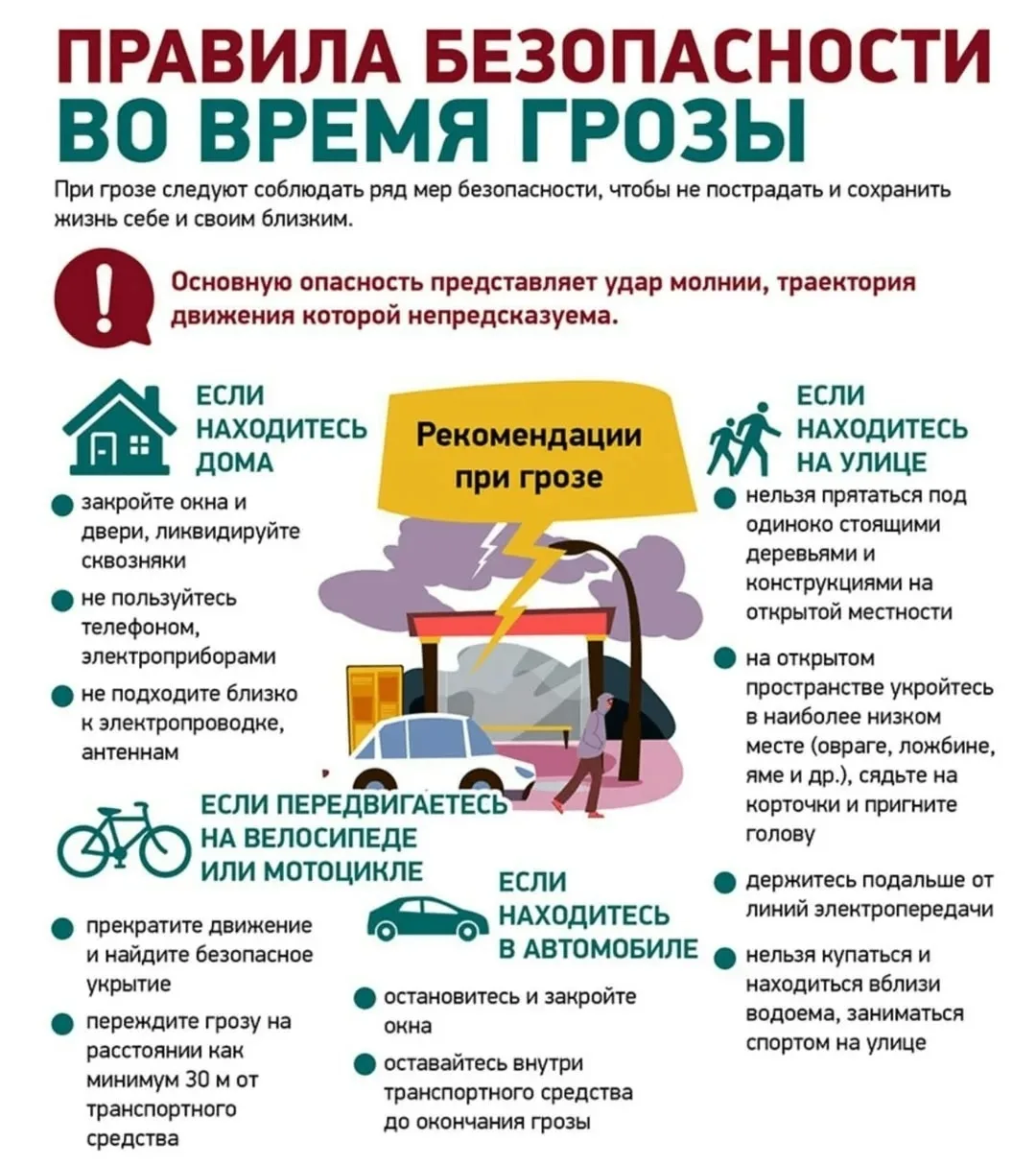 МЧС России предупреждает: гроза может быть опасной в любое время года!

Берегите себя от молний! Даж