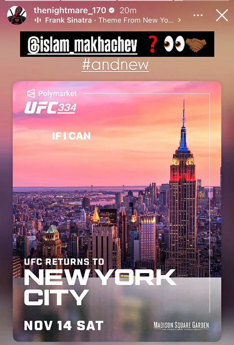 💥 Пратес вызвал Махачева на UFC 334 в ноябре!