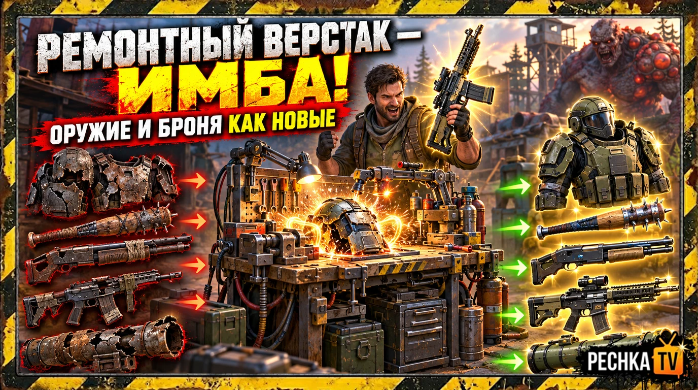 🔥 РЕМОНТНЫЙ ВЕРСТАК — ЭТО ИМБА! РЕМОНТИРУЕМ ОРУЖИЕ И БРОНЮ В LDOE | Pechka TV