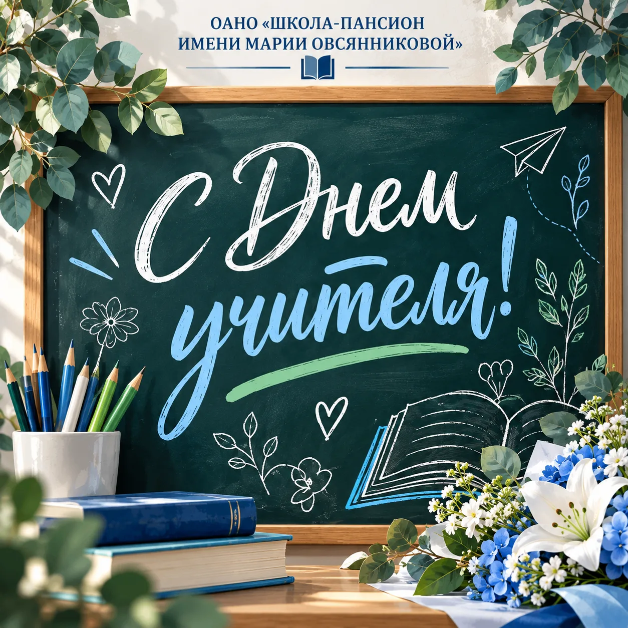 💙 С Днем учителя!