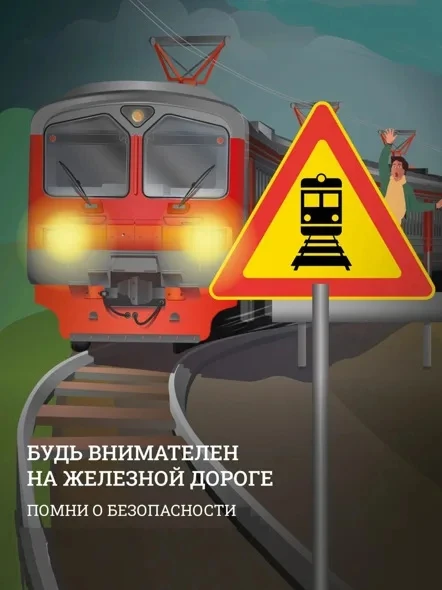🚂Железная дорога – зона повышенной опасности. Несоблюдение правил безопасности может п...