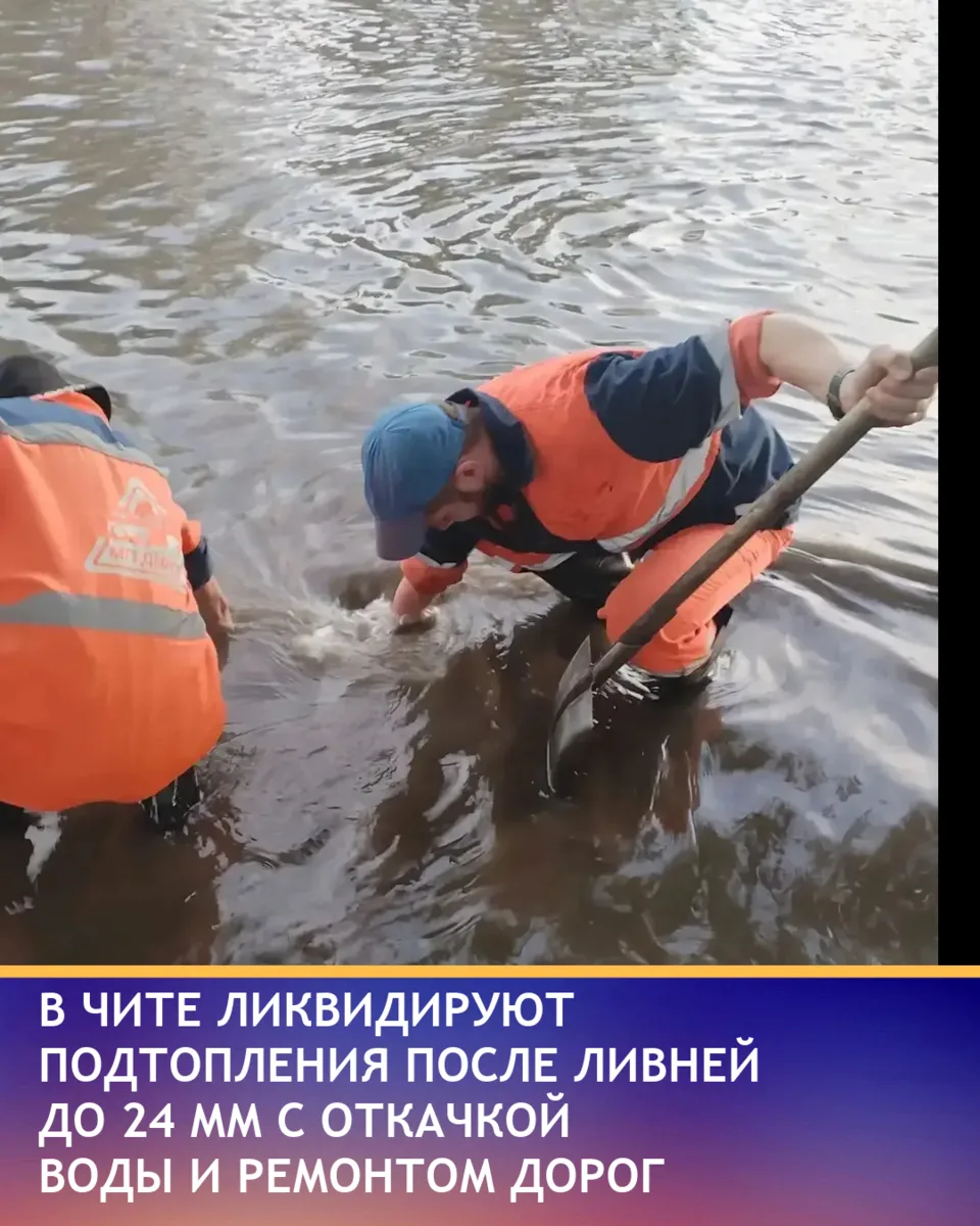 Ливневые дожди в Чите, выпавшие с 30 июля по 3 августа с максимумом 24 мм за два часа, вызвали подто