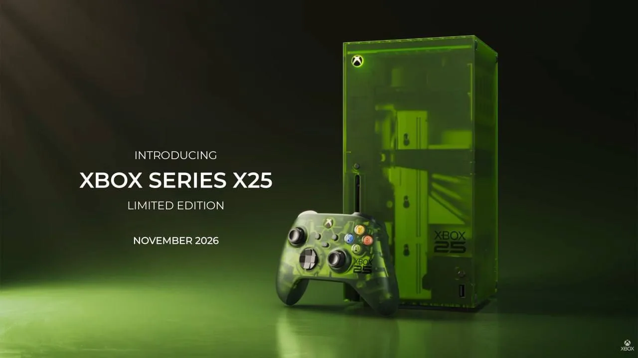🎮 Xbox показала юбилейную Series X25 в стиле самого первого Xbox

К 25-летию бренда Microsoft анонс