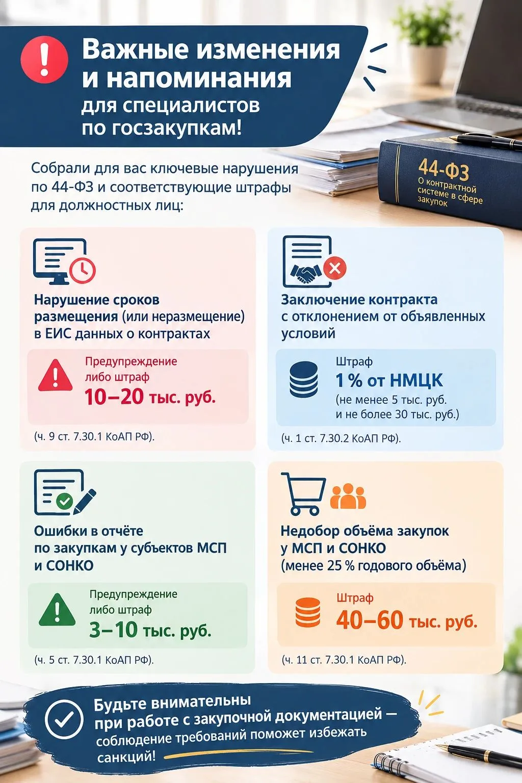 📋 Важные напоминания для специалистов по госзакупкам!