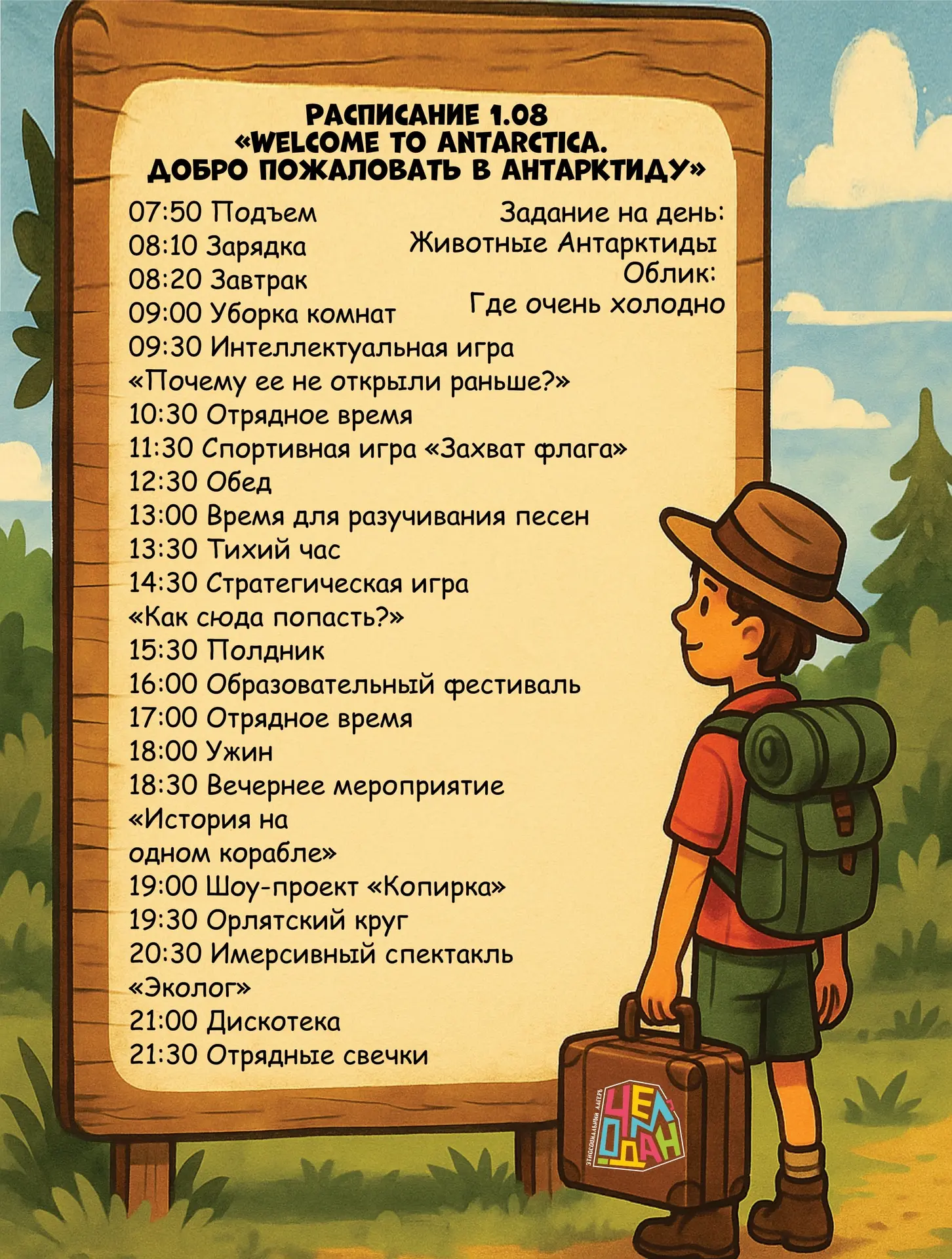 Расписание на день ❤️