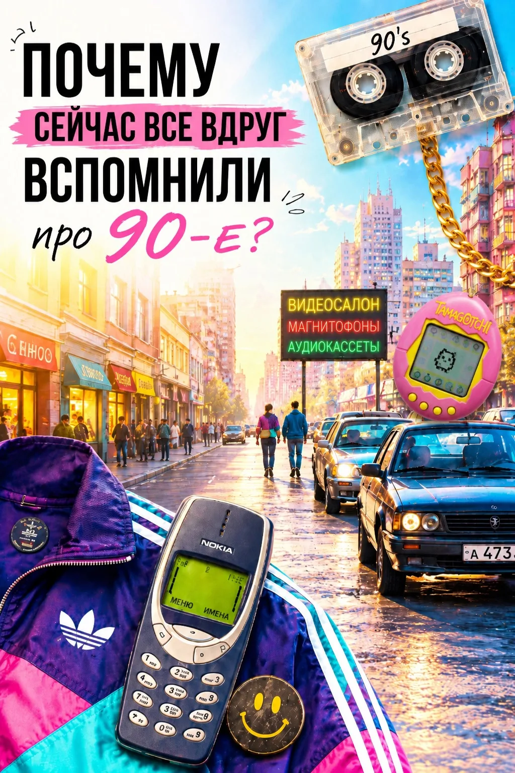 Меня удивляет, как стремительно стала популярной эстетика 90-х.