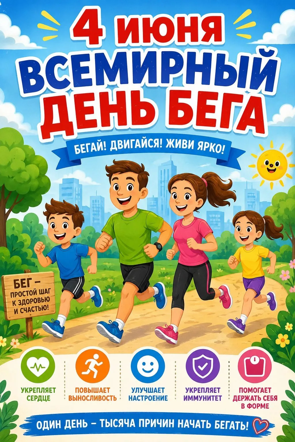 Сегодня отмечается Всемирный день бега. Идея данного праздника появилась в 2009 году в ...