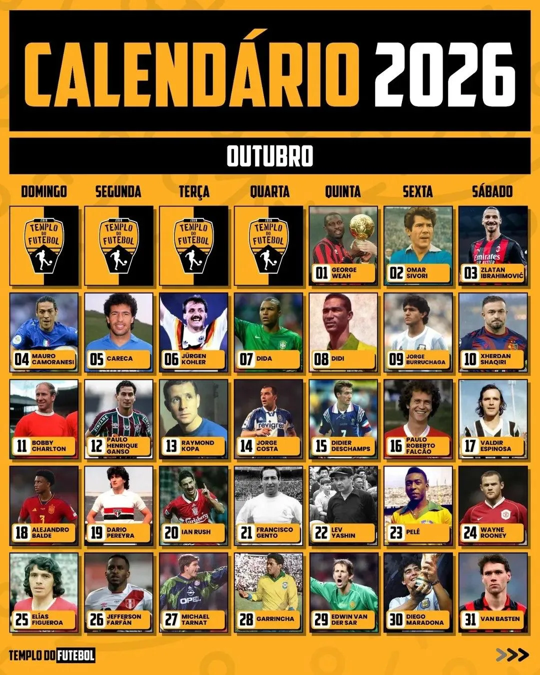 🗓 Футбольный календарь октября!